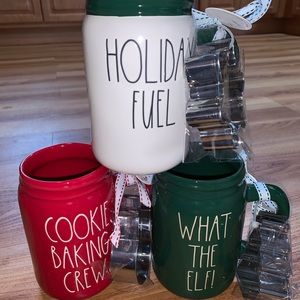 Rae Dunn new release mason jar mug with cookie cutter